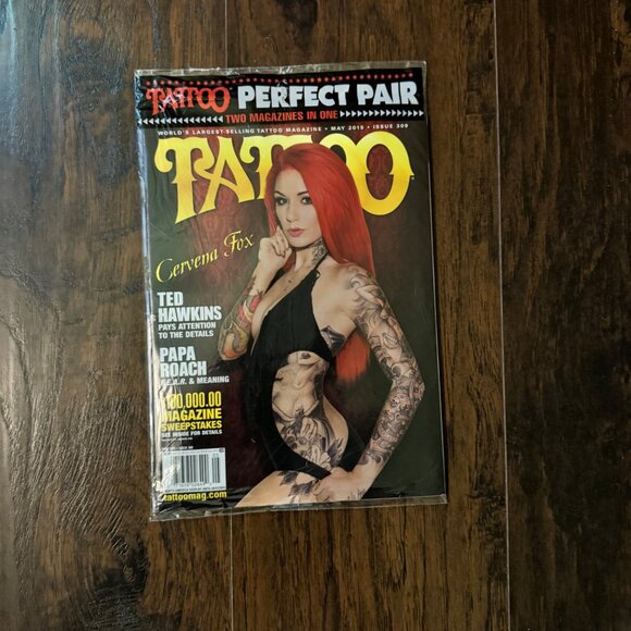 Tattoo Magazine May 2015 Issue 309 Tattoo Flash Issue 206 Collectors Set Sealed - Picture 1 of 2